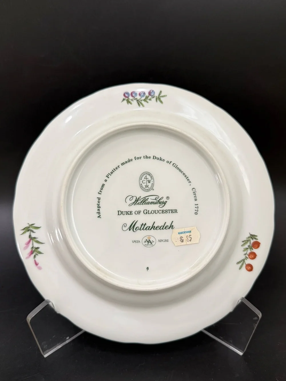 1 Duke of Gloucester by Mottahedeh Williamsburg Botanical Fruits 8